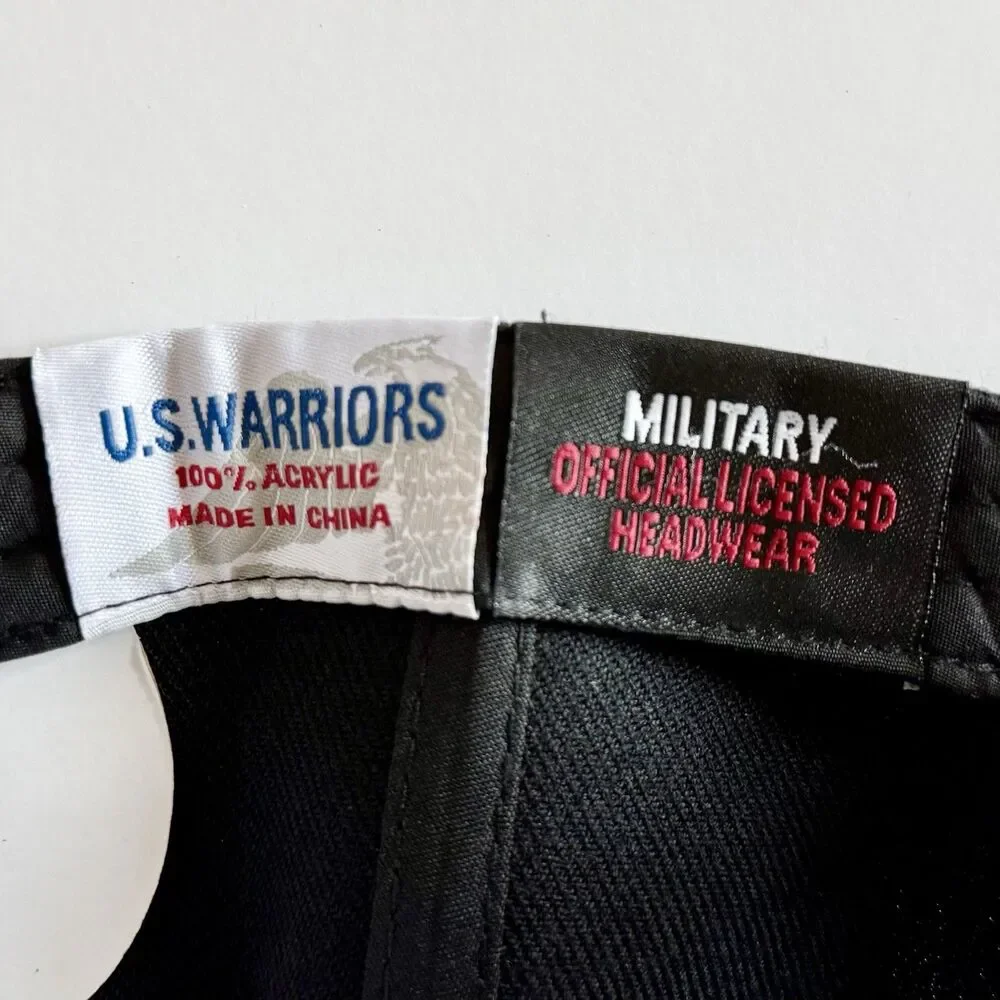 US Warriors POW-MIA You Are Not Forgotten Embroidered Shadow Black Cap NEW w/Tag
